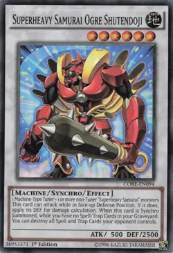 Yugioh Superheavy Samurai Ogre Shutendoji CORE-EN094 Super Rare 1st Edition NM - Image 1
