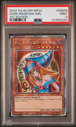 2024 YU-GI-OH! MP24-25TH ANV TIN: DUELING MIRRORS DARK MAGICIAN GIRL PSA 9 - Image 1