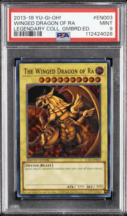 2013-2018 YU-GI-OH! LEGEND COLL GAMEBOARD ED THE WINGED DRAGON OF RA PSA 9 - Image 1