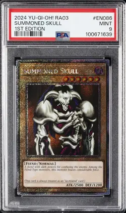 2024 YU-GI-OH! RA03-QUARTER CENTURY BONANZA 1ST ED #EN086 SUMMONED SKULL PSA 9 - Image 1