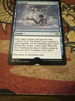 Mtg Magic Modern Horizons 2 Suspend Hologram Miscut Misprint Error Card - Image 2