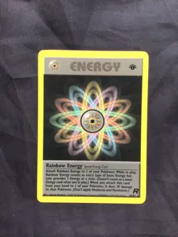Pokemon Cards: Team Rocket 1st Edition Rare: Rainbow Energy 80/82 - Image 1
