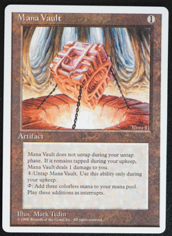 Mana Vault Magic Card Alternate 4th Edition MTG - Image 1