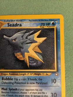 2000 Pokemon TCG Neo Genesis Seadra 1st Edition Uncommon Card 48/111 New - Image 2