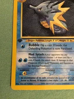 2000 Pokemon TCG Neo Genesis Seadra 1st Edition Uncommon Card 48/111 New - Image 4