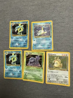 Pokemon WOTC Vintage Unlimited Edition Holo 5 Card Lot - Image 1