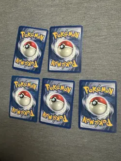 Pokemon WOTC Vintage Unlimited Edition Holo 5 Card Lot - Image 2