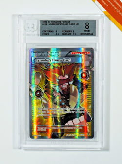 Pokemon BGS 8 Trainer Lysandre's Trump Card #118 Phantom Forces 2014 English - Image 1