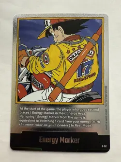 Son Goku E-52 Silver Energy Marker Dragon Ball Manga Booster Card Fusion World - Image 1