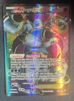 Hoopa EX Full Art 89/98 - XY Ancient Origins Ultra Rare Holo Pokemon Card - Image 1
