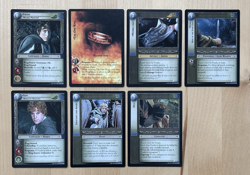 FRODO/SAM/HOBBIT (RARE) COLLECTION (LOT OF 7 RARE CARDS) LORD OF THE RINGS TCG - Image 1