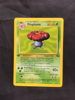 Pokemon Cards: 1st Edition Jungle Rare: Vileplume 31/64 - Image 1