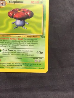 Pokemon Cards: 1st Edition Jungle Rare: Vileplume 31/64 - Image 4
