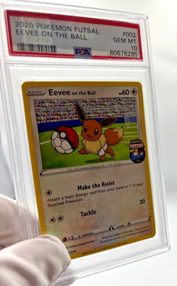 Pokemon Cards - PSA 10 Eevee On The Ball 002/005 - Futsal GEM MT - Image 3