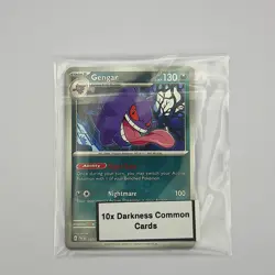 Darkness Type Pokemon TCG Card Bundle 10x Common Cards (No Duplicates) - Image 1