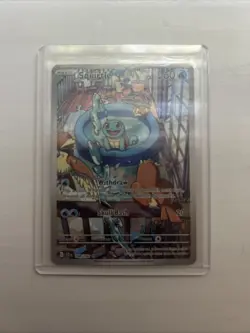 Pokemon Squirtle TCG 148/142 Stellar Crown Illustration Rare Card NM Condition - Image 1