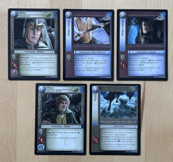 MERRY/MERIADOC (RARE) COLLECTION (LORD OF THE RINGS TCG, LOT OF 5 RARE CARDS) - Image 1