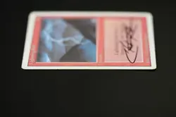 Lightning Bolt SIGNED Christopher Rush Magic Card Revised MTG - Image 4