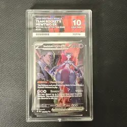 Pokemon Cards - ACE 10 Team Rocket's Mewtwo EX 231/182 - Destined Rivals - PSA - Image 1