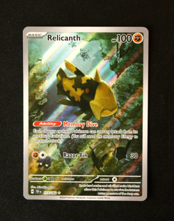 Pokemon Card TCG - Relicanth 173/162 - Temporal Forces Illustration Rare - NM ⭐ - Image 1