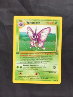 Pokemon Cards: 1st Edition Jungle Rare: Venomoth 29/64 - Image 1