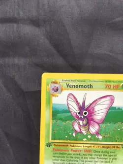 Pokemon Cards: 1st Edition Jungle Rare: Venomoth 29/64 - Image 2