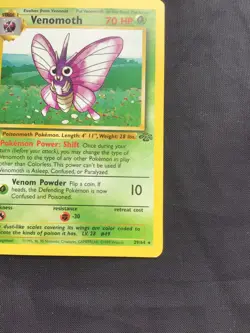 Pokemon Cards: 1st Edition Jungle Rare: Venomoth 29/64 - Image 4