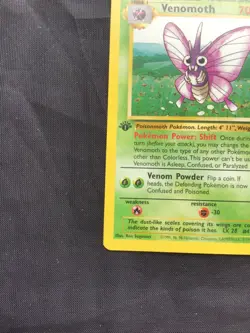 Pokemon Cards: 1st Edition Jungle Rare: Venomoth 29/64 - Image 5