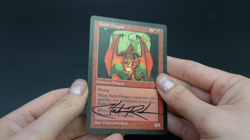Rathi Dragon SIGNED Christopher Rush Magic: the Gathering Card Tempest MTG - Image 2