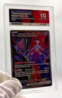 Pokemon Cards - ACE 10 Team Rocket's Mewtwo EX 231/182 - Destined Rivals - PSA - Image 4