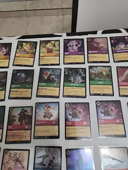Disney Lorcana Fabled Lot Cold Foil Uncommon+Rare+Super Rare 38 Cards Original - Image 3