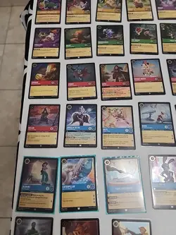 Disney Lorcana Fabled Lot Cold Foil Uncommon+Rare+Super Rare 38 Cards Original - Image 5