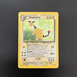 Pokemon Card Ampharos Holo 1/64 Neo Revelation ENG inglese Played PL vintage - Image 1