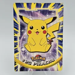 Pikachu 25 Topps Pokemon TCG 1999 TV Animation Series Blue Label Vintage Card HP - Image 1