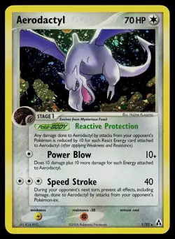 Pokemon Card - Aerodactyl Legend Maker 1/92 Holo Rare - Image 1