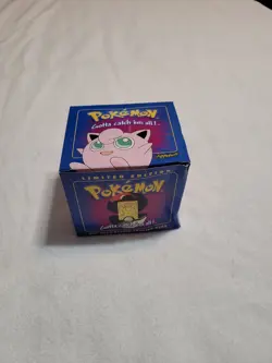 1999 Burger King Pokemon 23K Gold Plated Trading Card JigglyPuff PokeBall Box - Image 2