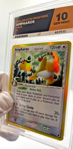 Pokemon Cards - ACE 10 Ampharos 1/101 - Dragon Frontiers Holo - PSA BGS - Image 5