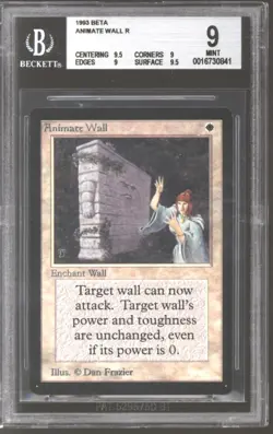 Magic MTG Beta Animate Wall BGS 9 (9.5, 9, 9, 9.5) Q++ NEAR MINT NM - Image 1