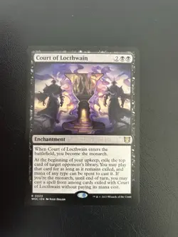 Court of Locthwain Commander: Wilds of Eldraine Regular Rare Mtg 23 - Image 1