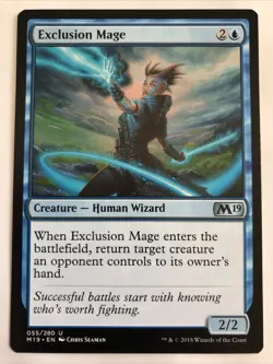 MTG Core Set 2019 Exclusion Mage 055/280 NM - Image 1