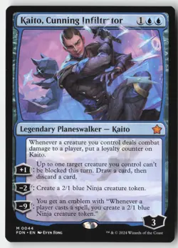 MTG - Kaito, Cunning Infiltrator M Foundations 44 LP-NM - Image 1