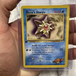 2000 Vintage Pokemon Card TCG Gym Heroes 1st Edition Misty's Staryu #90/132 NM - Image 1