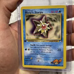 2000 Vintage Pokemon Card TCG Gym Heroes 1st Edition Misty's Staryu #90/132 NM - Image 2