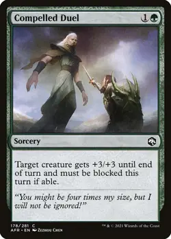 (1x) FOIL COMPELLED DUEL -Forgotten Realms - MTG Magic the Gathering Card - Image 1