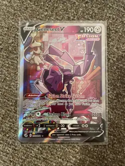 Pokemon TCG Genesect v Fusion Strike Holo Ultra Rare Card 255/264 - Image 1