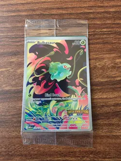 Pokemon TCG: SEALED Bulbasaur Foil Card #133/132 Mega Evolution Stamped Promo - Image 1