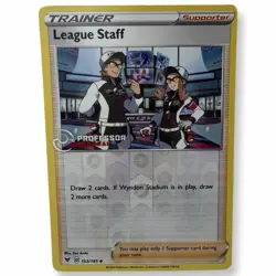 League Staff 153/185 Pokemon Professor Program Reverse Holo Promo Card LP - Image 1