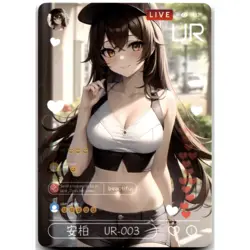 Goddess Story Beautiful Figure Anime Waifu Card Amber Genshin Impact UR-003 - Image 1