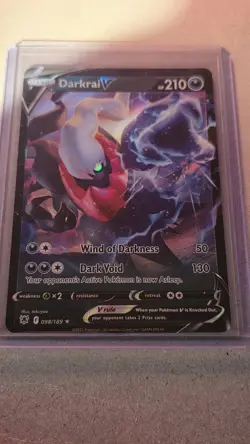 Darkrai v Swsh10: Astral Radiance Card 098/189 Near Mint NM Condition - Image 1