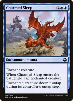(4x) FOIL CHARMED SLEEP -Forgotten Realms - MTG Magic the Gathering Card - Image 1